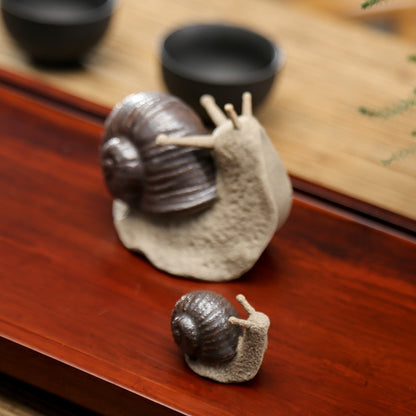 Αdorable Snail Doll - Ceramic Small Snail Ornaments