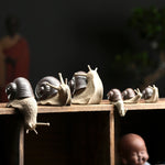 Αdorable Snail Doll - Ceramic Small Snail Ornaments