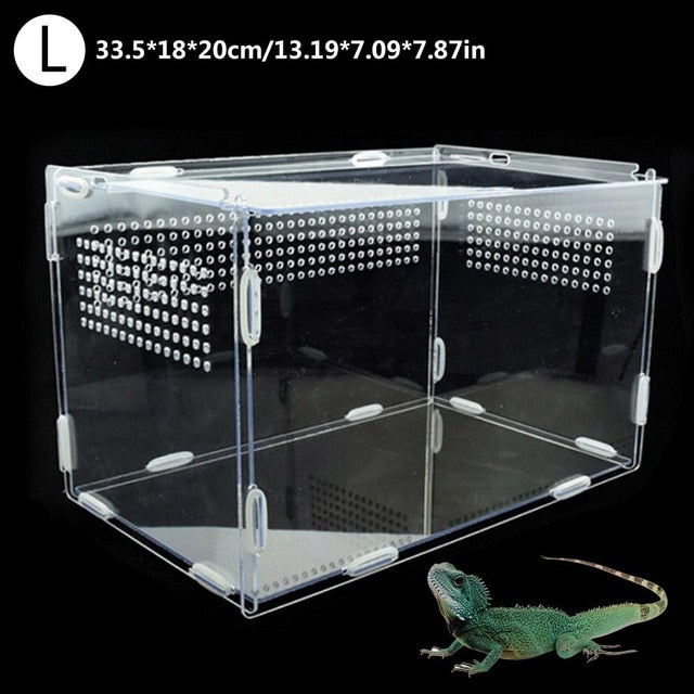 Terrarium For Pet Snails (Snailarium) Transparent Acrylic Magnetic