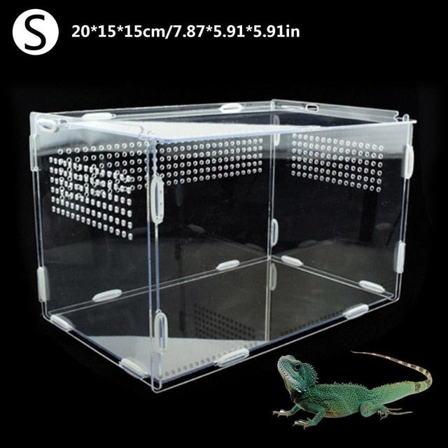 Terrarium For Pet Snails (Snailarium) Transparent Acrylic Magnetic